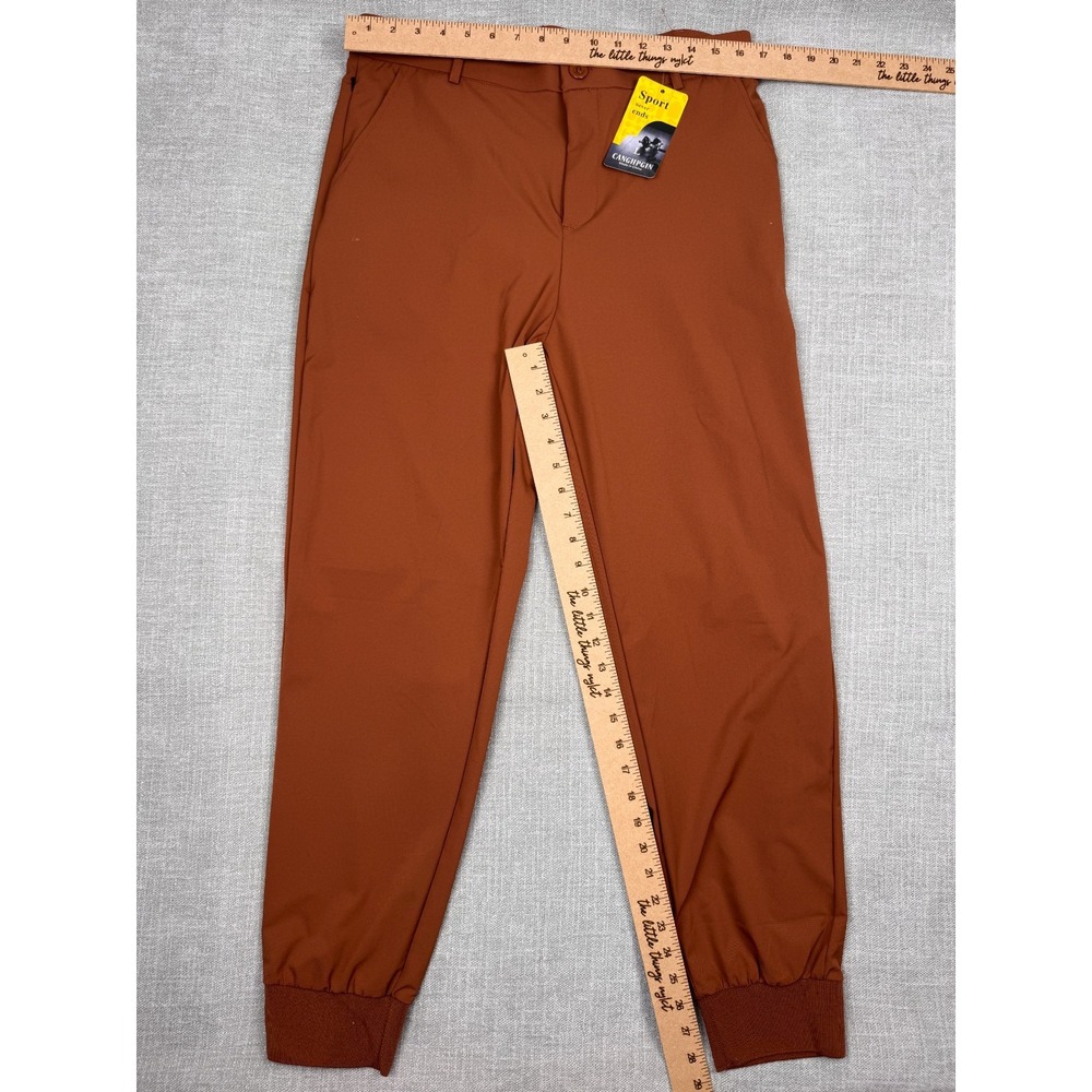 Canghpgin Tapered Nylon Spandex Pants Brown Men's size Large- NWT - Picture 6 of 6